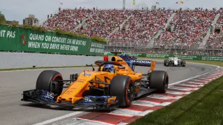 Alonso, en acción con su McLaren MCL33 durante el pasado Gran Premio de Canadá
