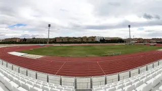 Panorámica del estadio en el que se celebrarán las competiciones de atletismo, en la zona de Campclar