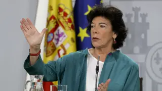 La portavoz del Gobierno, Isabel Celaá