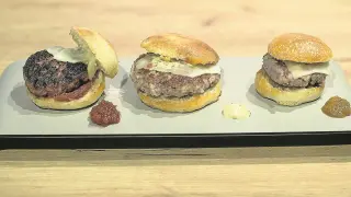 Tres versiones de la hamburguesa del taller de La Zarola.