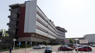 Imagen del hospital de la MAZ, en Zaragoza.