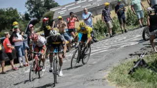 El Tour de Francia llega a Roubaix.