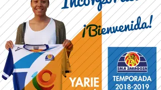 Yarie Sagristà, nueva portera del Sala Zaragoza de Primera División
