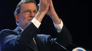 El presidente Mariano Rajoy durante su intervención en el Congreso.
