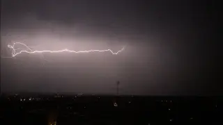 Tormenta eléctrica en Zaragoza
