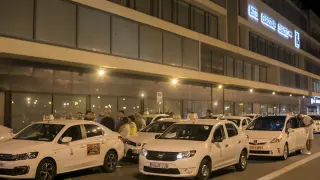 Huelga del taxi en Zaragoza