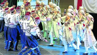 Imagen de una actuación del grupo chipriota Othello, que abrirá el programa de grupos internacionales de Festifalk.