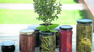 Mediante la conserva se puede guardar verdura para consumir meses después. Por ejemplo tomate, judías, guindillas o fruta.