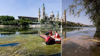 El Ebro, antes y después.