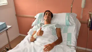 Paúl Abadía 'Serranito' se recupera en planta del hospital San Jorge de Huesca
