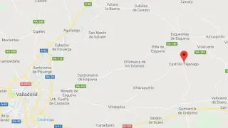 Localización de la localidad de Castrillo-Tejeriego