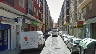 Calle Domingo Ram, en el barrio de las Delicias (Zaragoza).