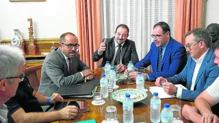 Los presidentes de las diputaciones provinciales de Soria, Teruel y Cuenca.