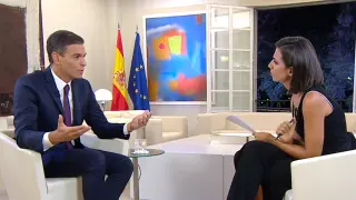 Pedro Sánchez, durante su entrevista en la Sexta.