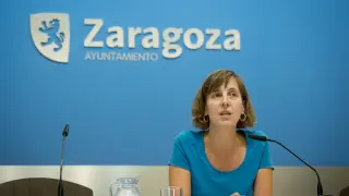 Teresa Artigas en una rueda de prensa.