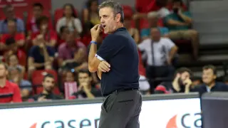 Porfi Fisac, entrenador del Tecnyonta Zaragoza.
