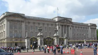 Imagen del exterior del palacio de Buckingham.