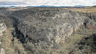 Panorámica de las Hoces del río Piedra, en Torralba de los Frailes.