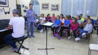 El coro de Voces Blancas de Tarazona inicia los ensayos con una treintena de niños