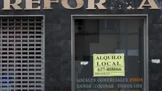 Local de un negocio en alquiler en Zaragoza.