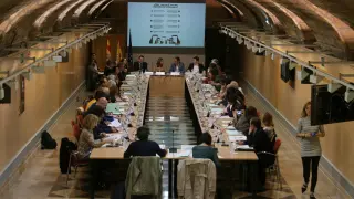 Constitución del Observatorio Aragonés por la Convivencia y contra el Acoso Escolar, este lunes, en el Pignatelli.