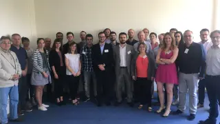 Reunión del consorcio de Vulkano en las instalaciones de IEn en Varsovia, el pasado julio.