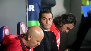 Francisco Rodríguez tras el partido de el empate de la SD Huesca con el Getafe