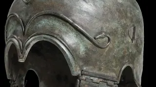 Uno de los cascos vendidos en Alemania y que se cree que fue expoliado en Aranda de Moncayo