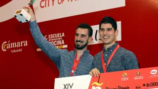 Luis Antonio Carcas y su hermano Javier, flamantes ganadores este miércoles en Valladolid.