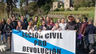 Marcha civil por la demanda civil contra los Franco