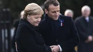 Francia y Alemania reafirman su amistad un siglo después de la Gran Guerra.