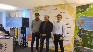 David Remartínez, Santos Navarro y Armando Soria, durante la presentación del proyecto.