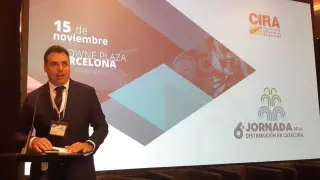 Benito Tesier durante su intervención en la 6ª Jornada de la Distribución, organizada por la Asociación Catalana de Recambistas (CIRA)