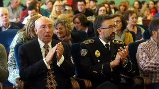 Domingo Malo y Nicolás Hernández han recogido los reconocimientos de Stop Accidentes Aragón
