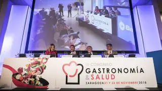 La inauguración del encuentro gastronómico en el Palacio de Congresos de Zaragoza, ayer.