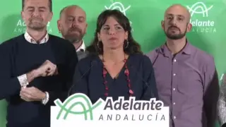 La secretaria general de Adelante Andalucía, Teresa Rodríguez.
