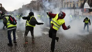 Protestas de los 'chalecos amarillos' en imagen de archivo
