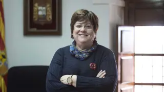 La alcaldesa de Torres de Berrellén, en el ayuntamiento.