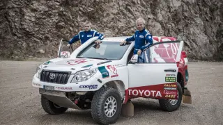 El equipo formado por Nacho Santamaría y Xavi Foj para el Dakar 2019.