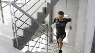 David Robles, a por el récord Guinnes subiendo escaleras