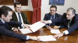Acuerdo entre PP y Vox para Andalucía.