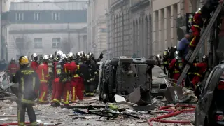 Explosión de gas en una panadería del centro de París.