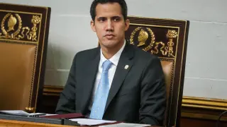 El presidente de la Asamblea Nacional de Venezuela, Juan Guaidó.