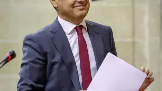 El presidente del PP andaluz, Juanma Moreno.