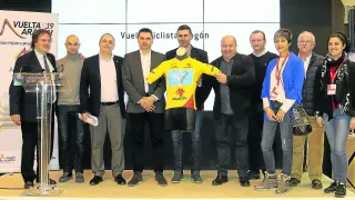 Presentación de la Vuelta a Aragón, que tuvo lugar ayer en Fitur.