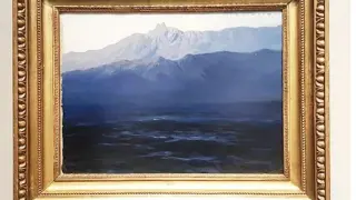 El cuadro robado y recuperado "Ai-Petri. Crimea", del paisajista ruso Arjip Kuindzhi.