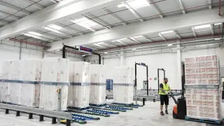 Instalaciones del nuevo almacén automático de Industrias Cartarie Tronchetti Ibérica en la planta de El Burgo de Ebro