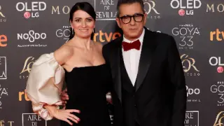 Los presentadores de la gala, Silvia Abril y Andreu Buenafuente.