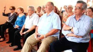 Un encuentro de la Agrupación Aragonesa de Venezuela, celebrando San Jorge
