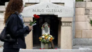Foto de archivo de la tumba de Pablo Iglesias, fundador del PSOE
